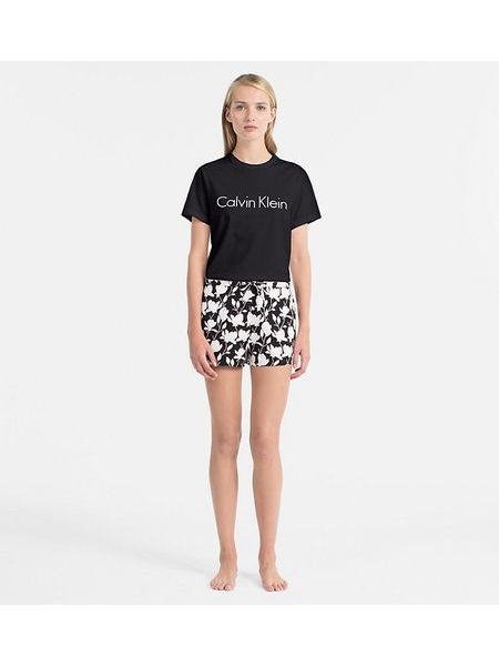 Tričko CALVIN KLEIN Cotton Top QS6105E černé