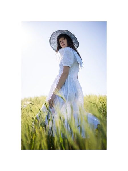 Plátěný pruhovaný klobouk