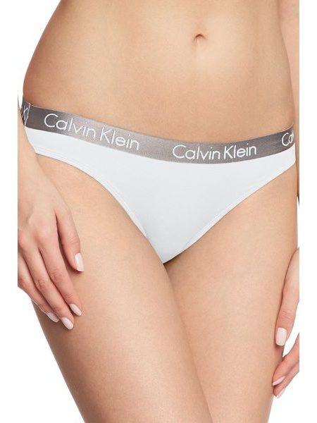 Dámské kalhotky CALVIN KLEIN Radiant Cotton bílé