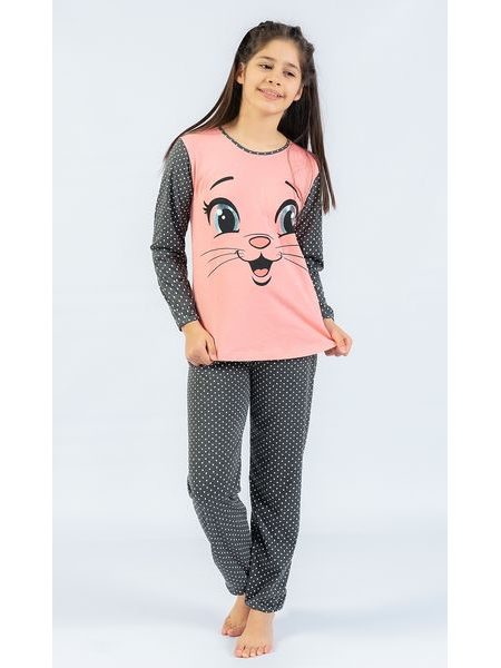 Dětské pyžamo dlouhé Malý miláček - lososová