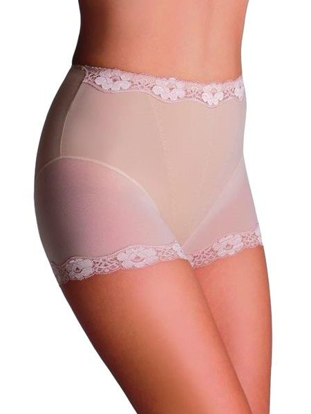 Stahovací kalhotky s nohavičkou Lara béžové