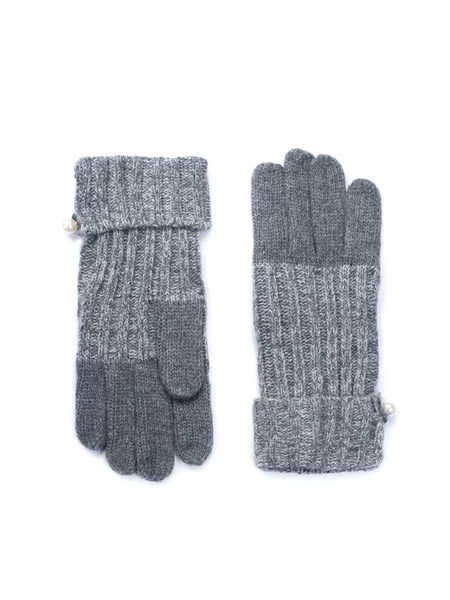 Vlněné rukavice s perlou