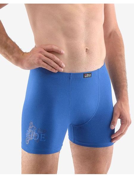 Pánské boxerky s delší nohavičkou, delší nohavička, šité, s potiskem 74145P - atlantic lékořice