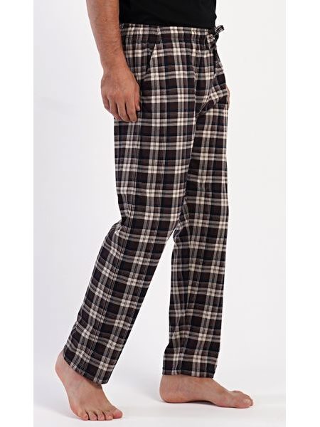 Pánské pyžamové kalhoty Armando - hnědá