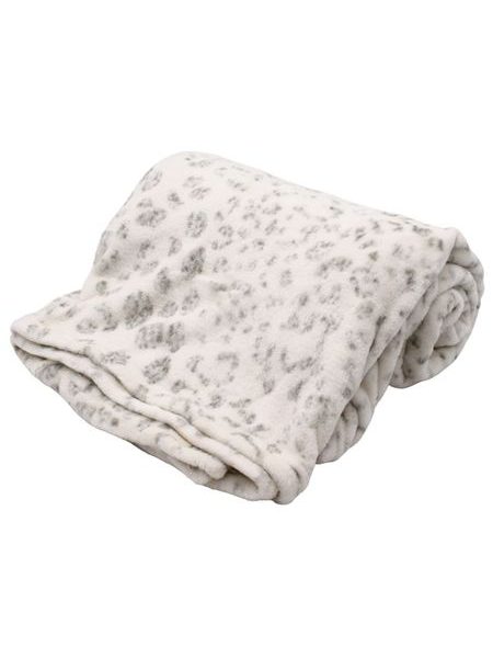 Deka 150 x 200 cm, 220 GSM, Bílá se vzorem