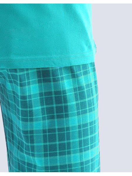 GINA dětské pyžamo dlouhé chlapecké, šité, s potiskem 69001P - šalvěj lahvová