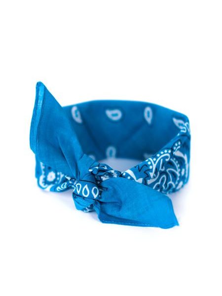 Šátek do vlasů pin-up světle modrý