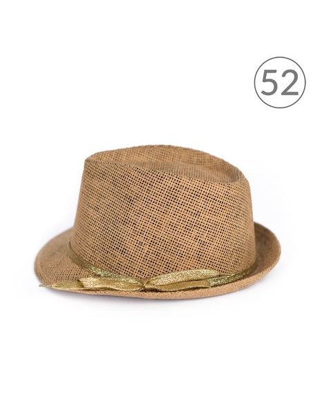 Trilby klobouk se zlatou stužkou 52cm