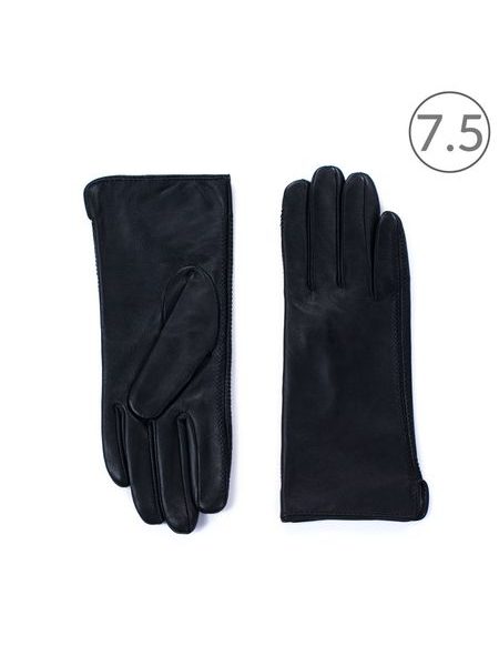 Dámské elegantní kožené rukavice šedé