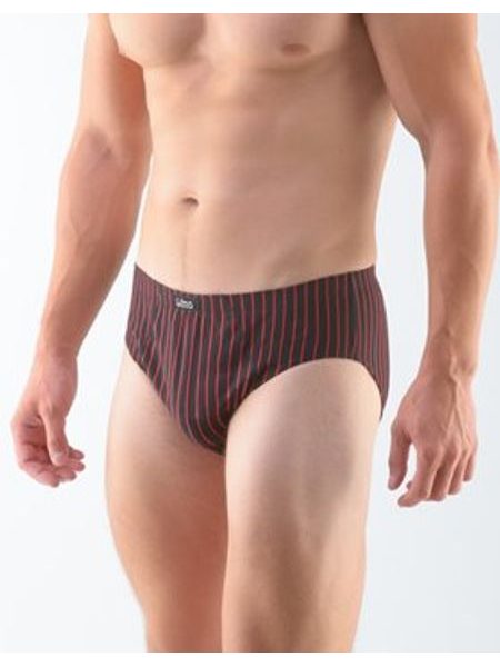 Pánské slipy se širším bokem, širší bok, šité 71109P - černá martini