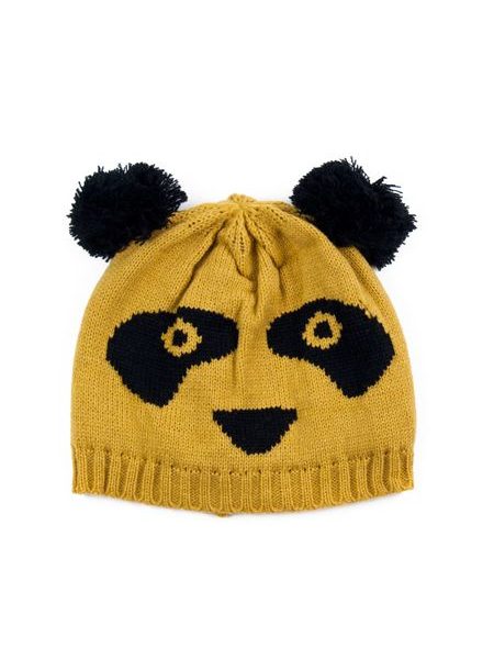 Čepice Panda - žlutá