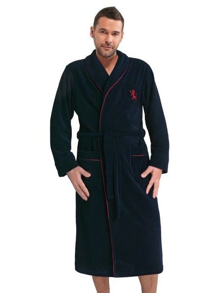 Pánský župan Lukas tmavě modrý