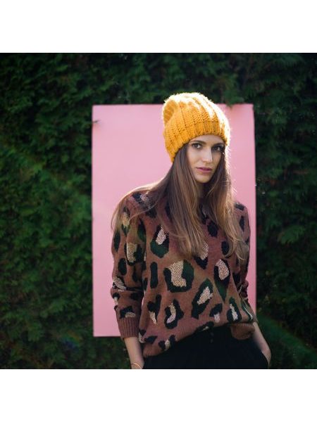 Čepice Zmatek žlutá