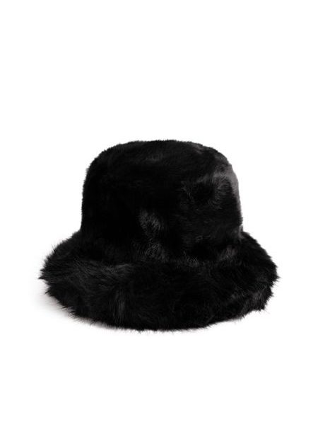 Plyšový klobouk - černý