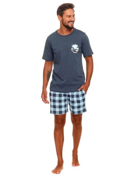 Pánské pyžamo 4416 deep blue