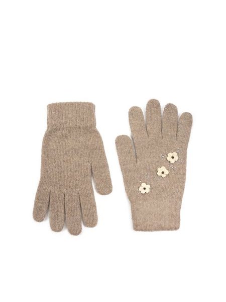 Rukavice Eliana - tmavobéžové