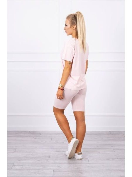 Set tričko + legíny, světle růžová