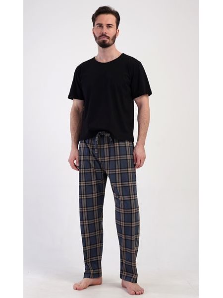 Pánské pyžamové kalhoty Luis - tmavě šedá