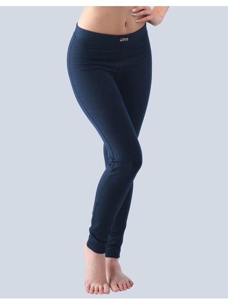 Dámské legíny dlouhé, šité, klasické, jednobarevné 95000P - lékořice