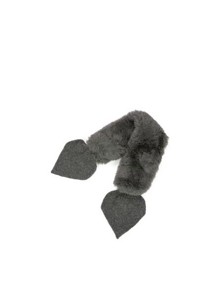 Čepice a límec - šedá