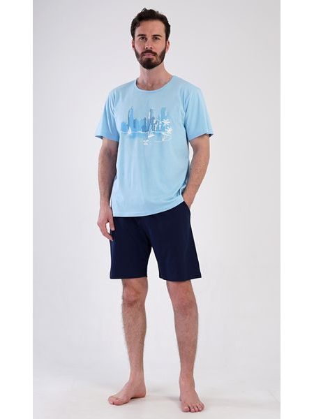 Pánské pyžamo šortky Bruno - šedá