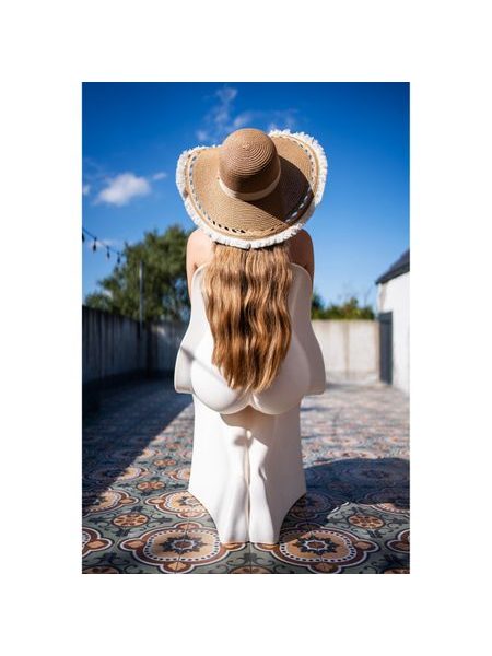 Vzdušný lehký klobouk se stuhou