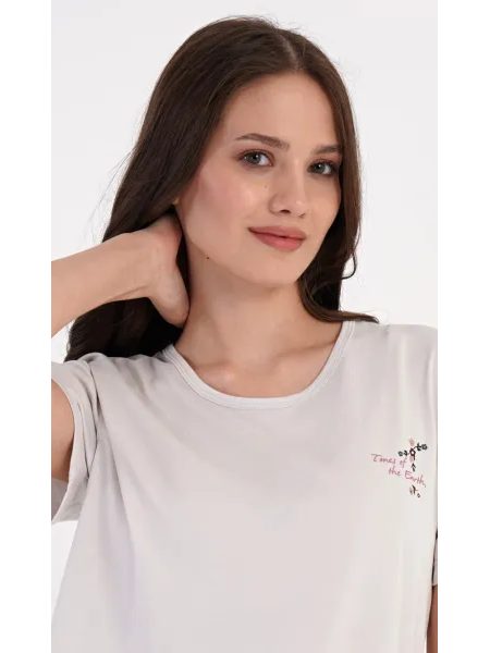 Dámské pyžamo šortky Klaudie - písková
