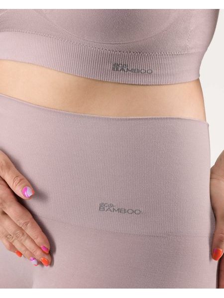 Boxerky s dlouhou nohavičkou a zpevněným pasem EcoBamboo - Béžová
