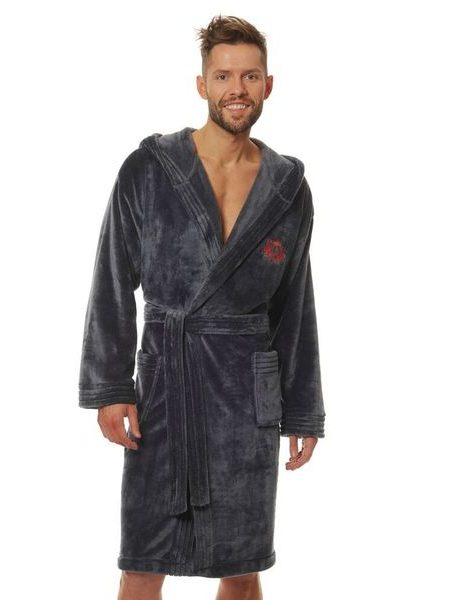 Pánský župan Costa šedý