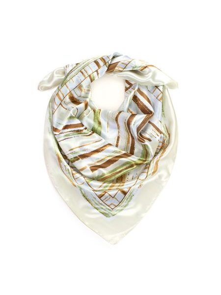 Elegantní šátek - zelenožlutý