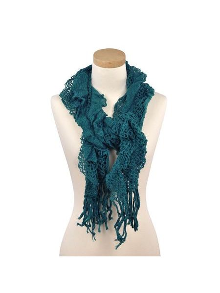 Šál - modrozelený