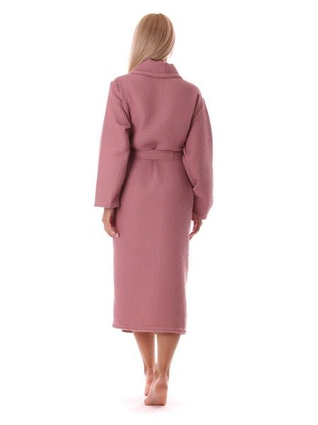 Vaflový župan Esbo do sauny - starorůžová