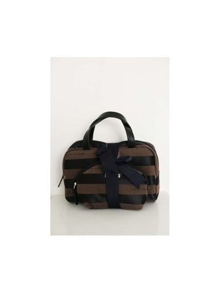 Elegantní kabelka TOMMY HILFIGER TH87 hnědé pruhy