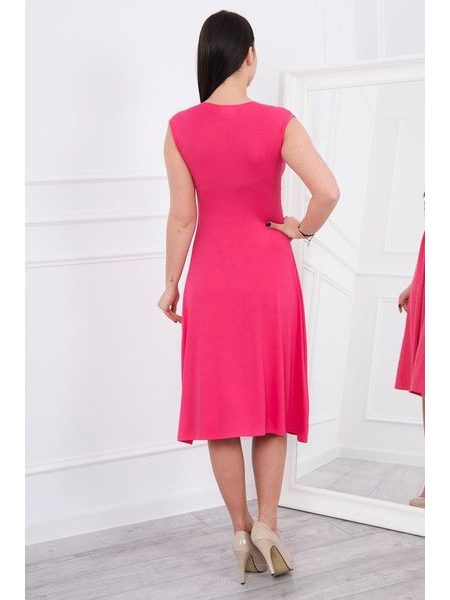8288 Fuchsiové dámské šaty