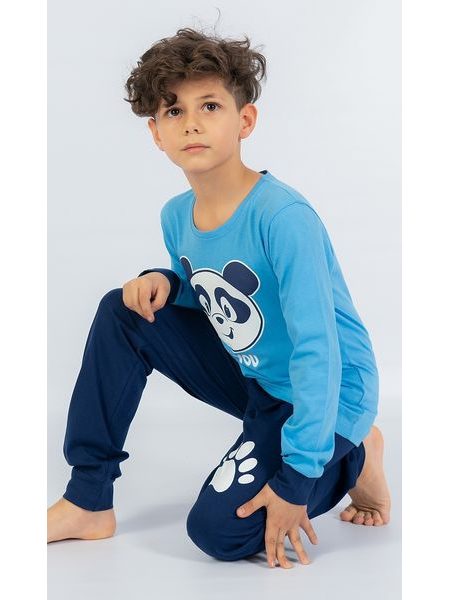 Dětské pyžamo dlouhé I love you - modrá