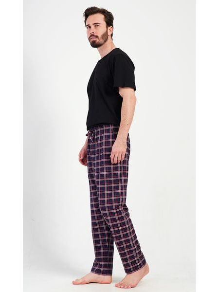 Pánské pyžamové kalhoty Karlos - tmavě modrá