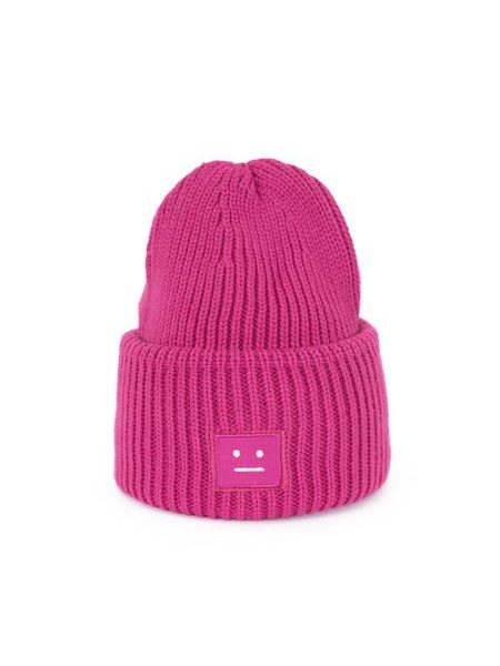 Zimní čepice s poker face motivem šedá