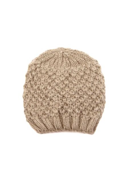 Béžová zimní čepice