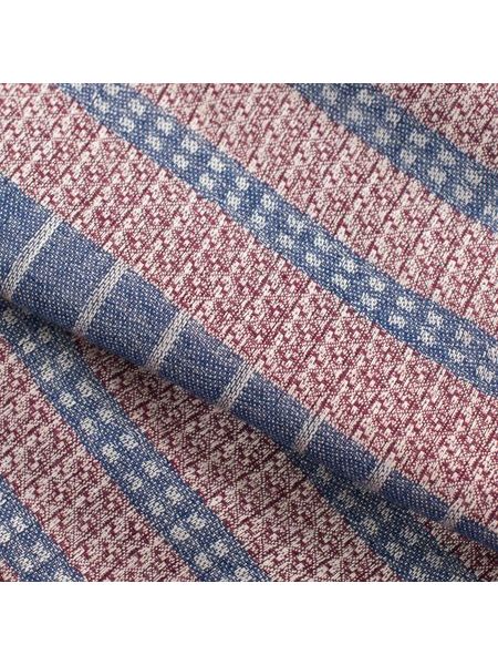 Zimní vzorovaný šál - červený