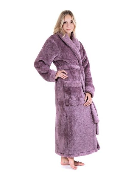 Dámský dlouhý hřejivý župan ALTA fialová