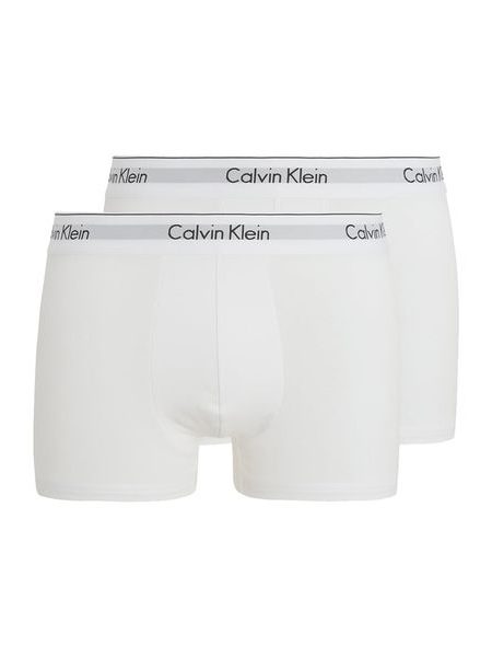 Pánské boxerky CALVIN KLEIN Modern Cotton Stretch 2 pack NB1086A bílá