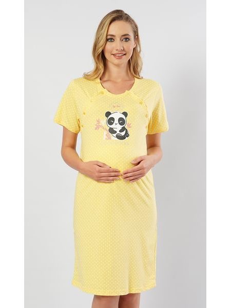 Dámská noční košile mateřská My love - světle šedá