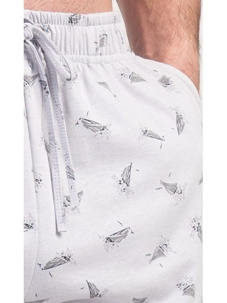 Pánské pyžamové šortky Aleš - světle šedá