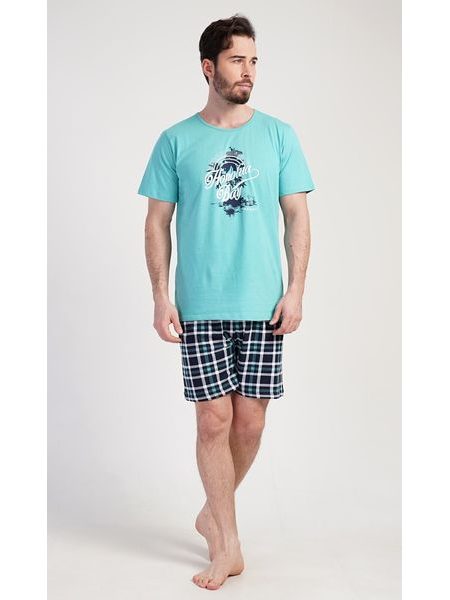 Pánské pyžamo šortky Honolua bay - mátová