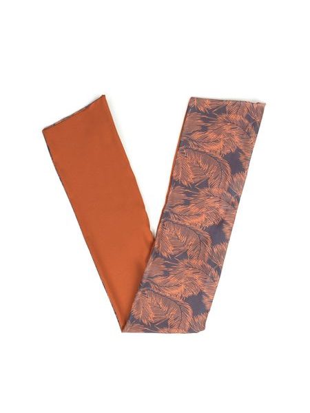 Barevná turbanová čelenka - pomerančová