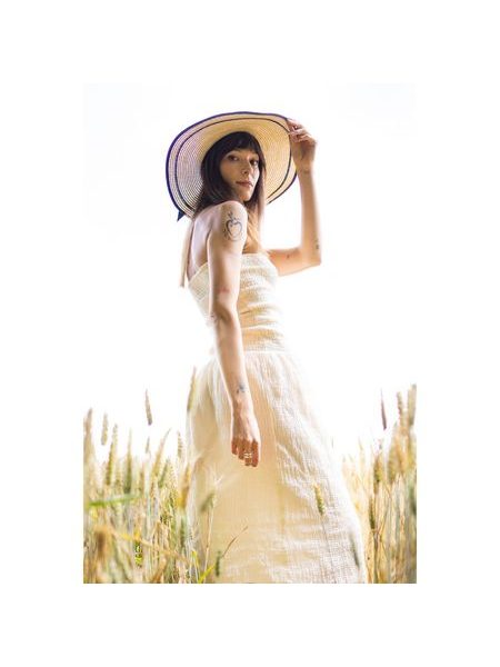 Retro dámský klobouk s černou mašlí