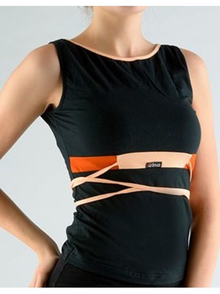 Dámské tílko, širší ramínka, šité 98062P - černá