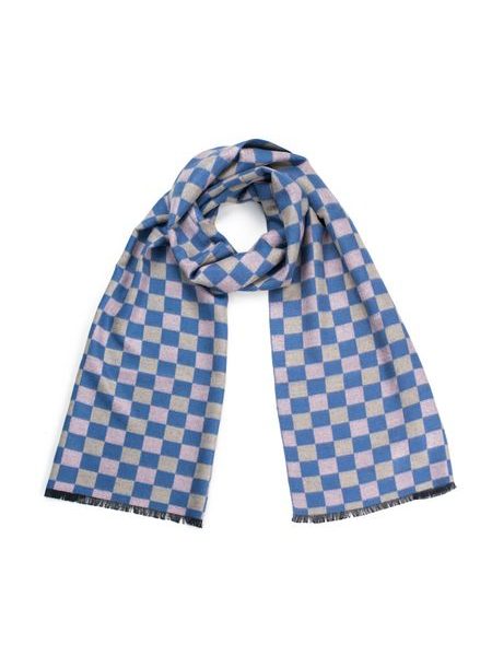 Pánský šál se vzorem modrý