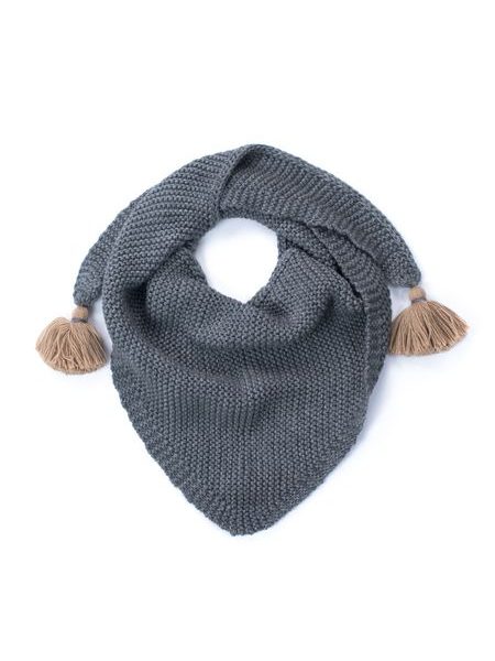 Stylový šátek světlešedý