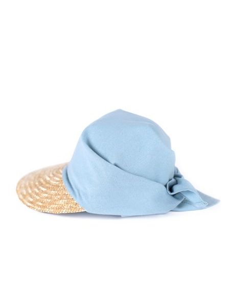 Kšilt s vázáním světle modrý